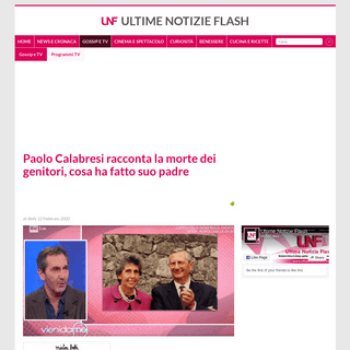 A complete backup of www.ultimenotizieflash.com/gossip-tv/programmi-tv/2020/02/12/paolo-calabresi-racconta-la-morte-dei-genitori