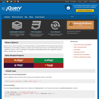 A complete backup of jquery.com