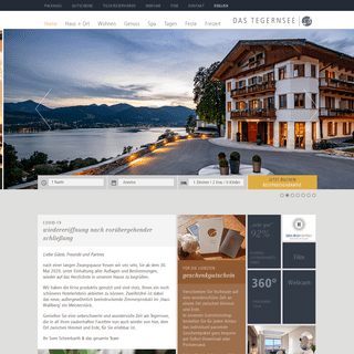 Tegernsee Hotel mit Alpenpanorama - DAS TEGERNSEE