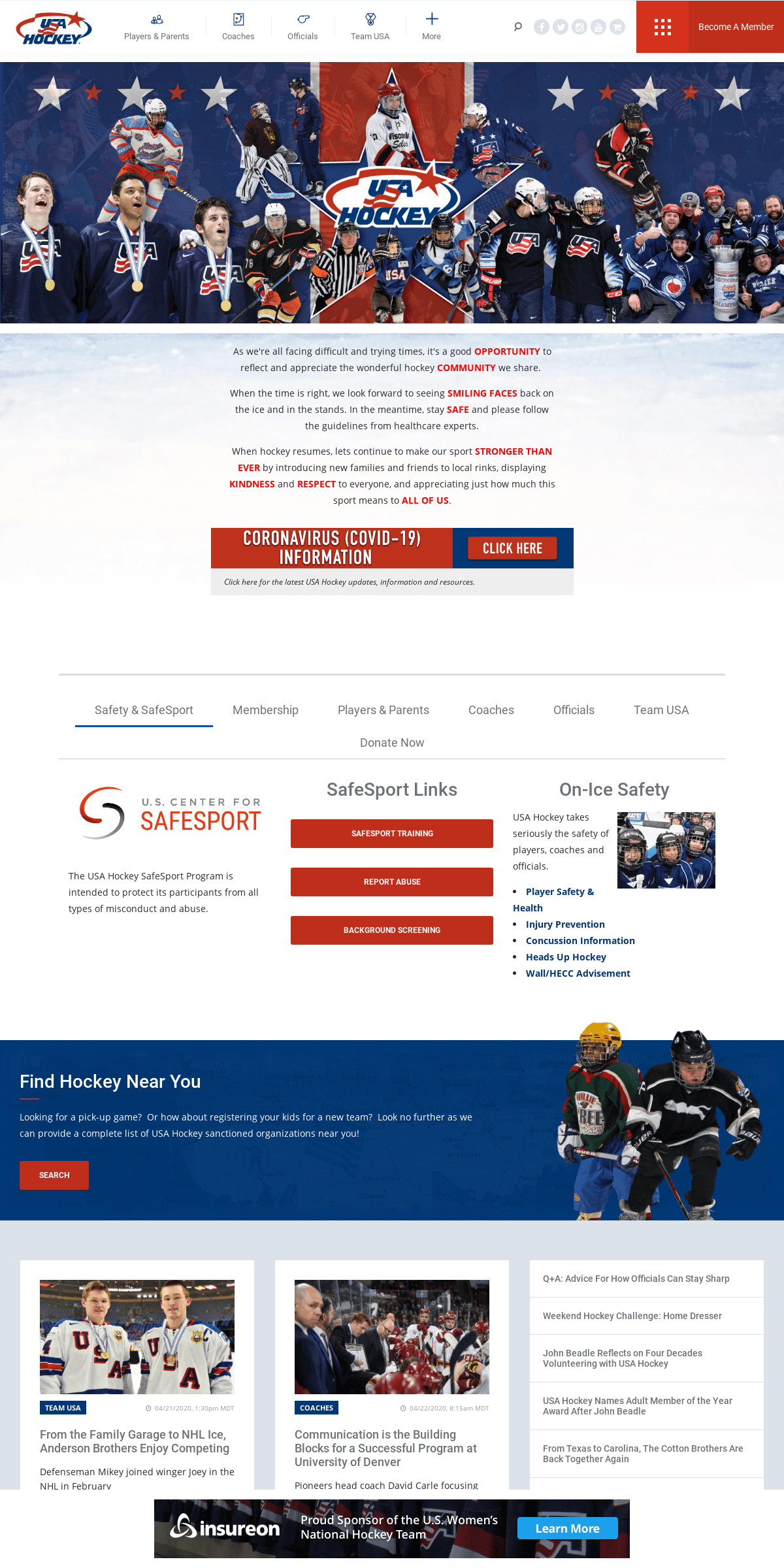 A complete backup of usahockey.com