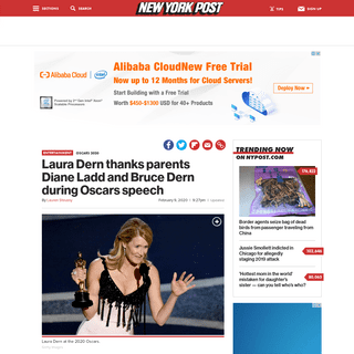 A complete backup of nypost.com/2020/02/09/laura-dern-wins-best-supporting-actress-oscar-for-marriage-story/