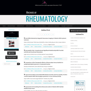 A complete backup of archivesofrheumatology.org