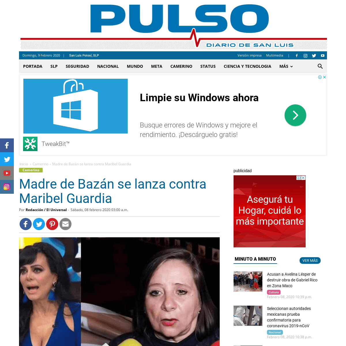 A complete backup of pulsoslp.com.mx/camerino/madre-de-bazan-se-lanza-contra-maribel-guardia/1064698
