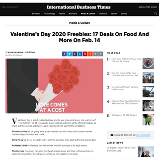 A complete backup of www.ibtimes.com/valentines-day-2020-freebies-17-deals-food-more-feb-14-2921755