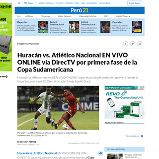 A complete backup of peru21.pe/deportes/futbol-internacional/huracan-vs-atletico-nacional-en-vivo-online-via-directv-por-primera
