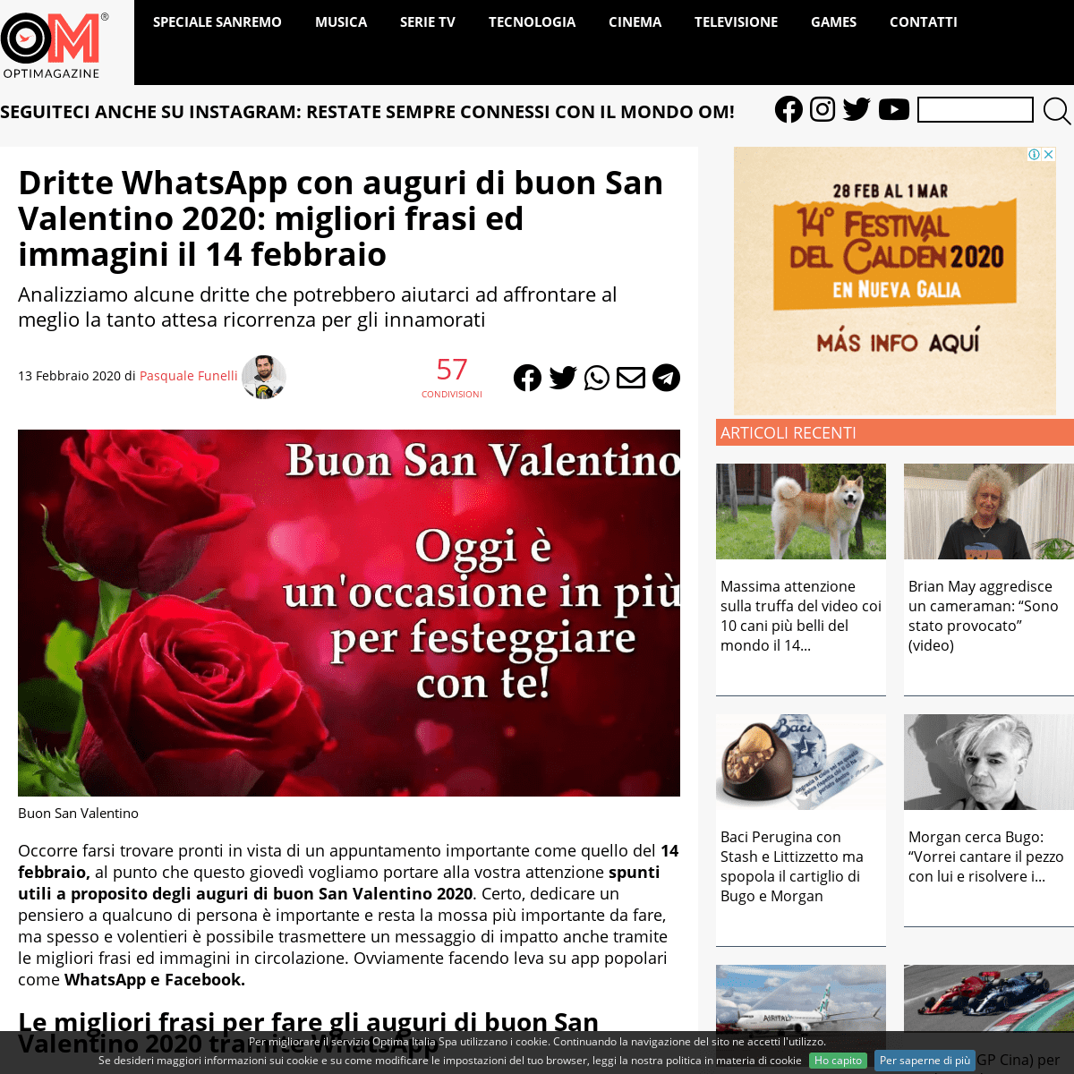 A complete backup of www.optimagazine.com/2020/02/13/dritte-whatsapp-con-auguri-di-buon-san-valentino-2020-migliori-frasi-ed-imm