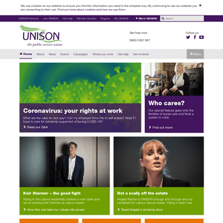 A complete backup of unison.org.uk