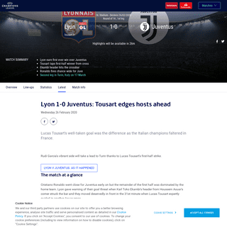 A complete backup of www.uefa.com/uefachampionsleague/match/2027127--lyon-vs-juventus/postmatch/report/