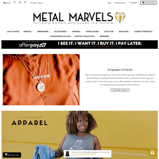 Metal Marvels - Jewelry + more for Bold Women Who Break the Mold.Â®