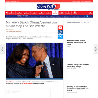 A complete backup of www.viveusa.mx/noticias/michelle-y-barack-obama-derriten-con-sus-mensajes-de-san-valentin