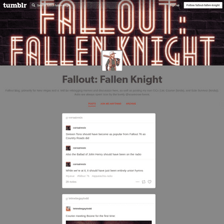 A complete backup of fallout-fallen-knight.tumblr.com