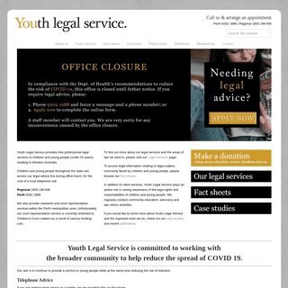 A complete backup of youthlegalserviceinc.com.au