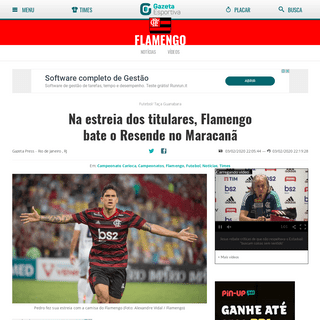A complete backup of www.gazetaesportiva.com/times/flamengo/na-estreia-dos-titulares-flamengo-bate-o-resende-no-maracana/