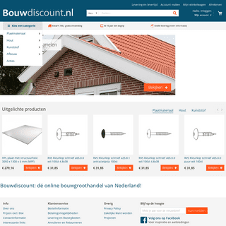 Bouwdiscount - DÃ© online bouwgroothandel van Nederland - Bouwdiscount