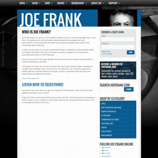 A complete backup of joefrank.com