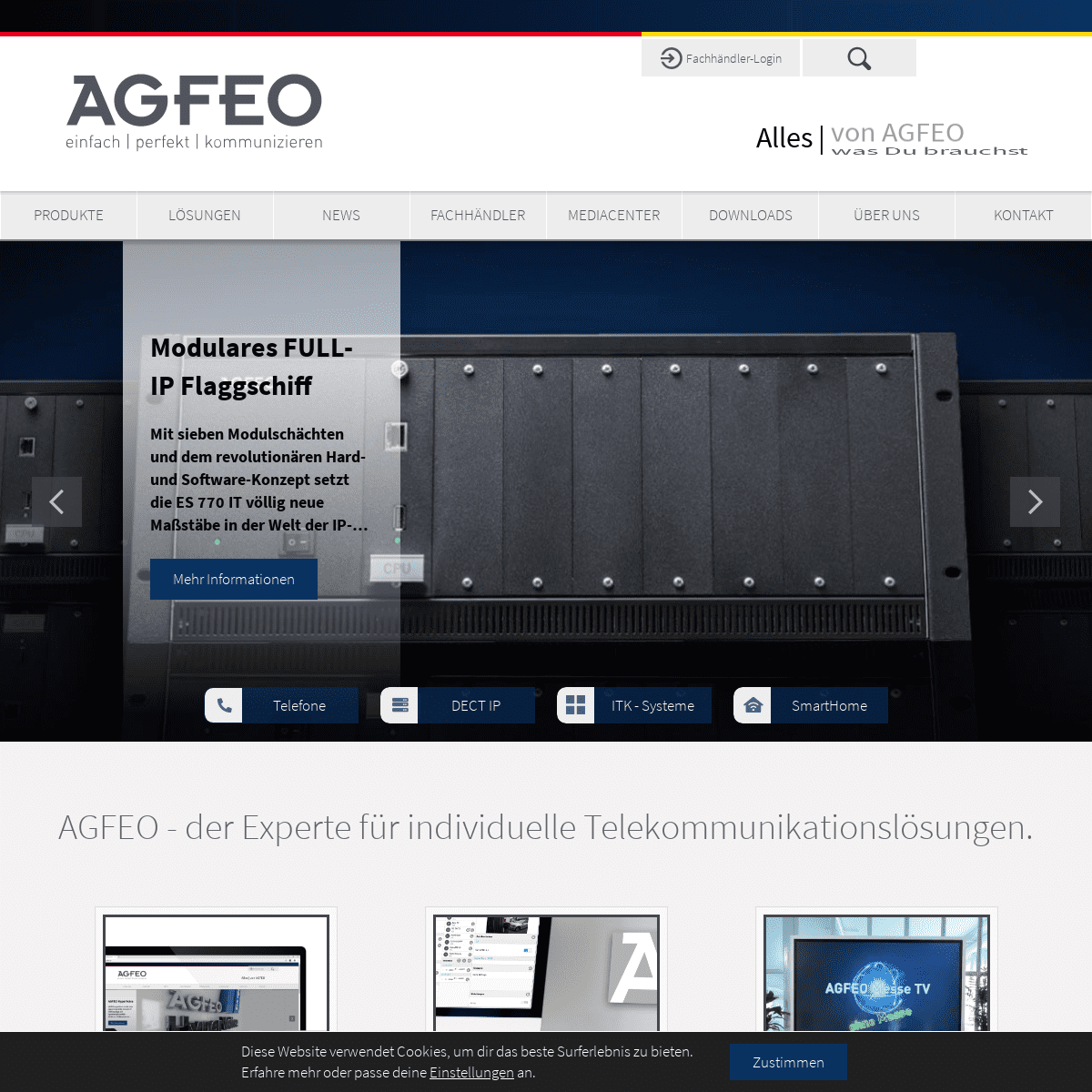 A complete backup of agfeo.de