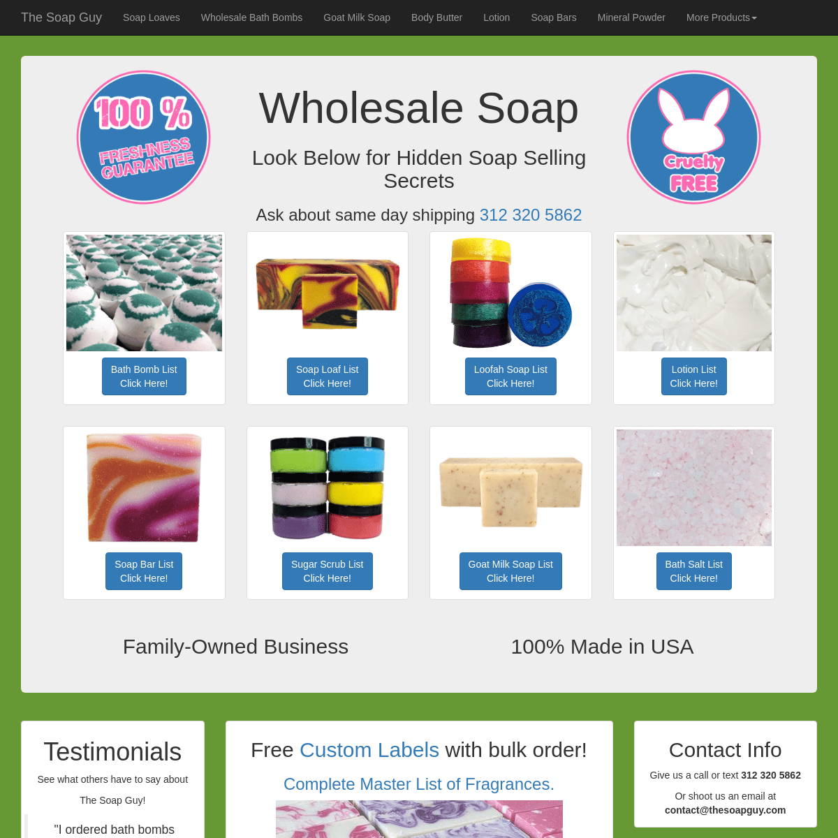 A complete backup of thesoapguy.com