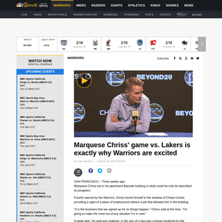 A complete backup of www.nbcsports.com/bayarea/warriors/marquese-chriss-game-vs-lakers-exactly-why-warriors-are-excited