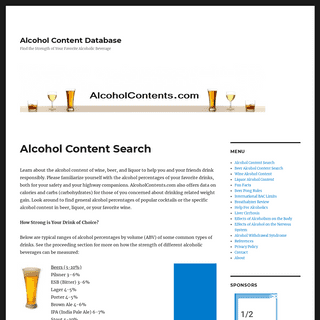 A complete backup of alcoholcontents.com