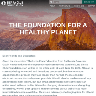 A complete backup of sierraclubfoundation.org