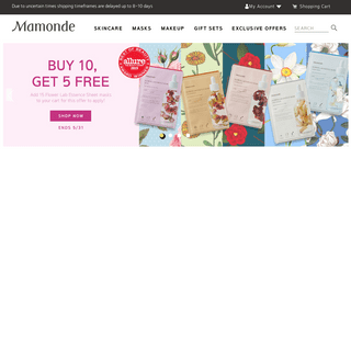 Mamonde US - Korean Skincare Products - Mamonde US