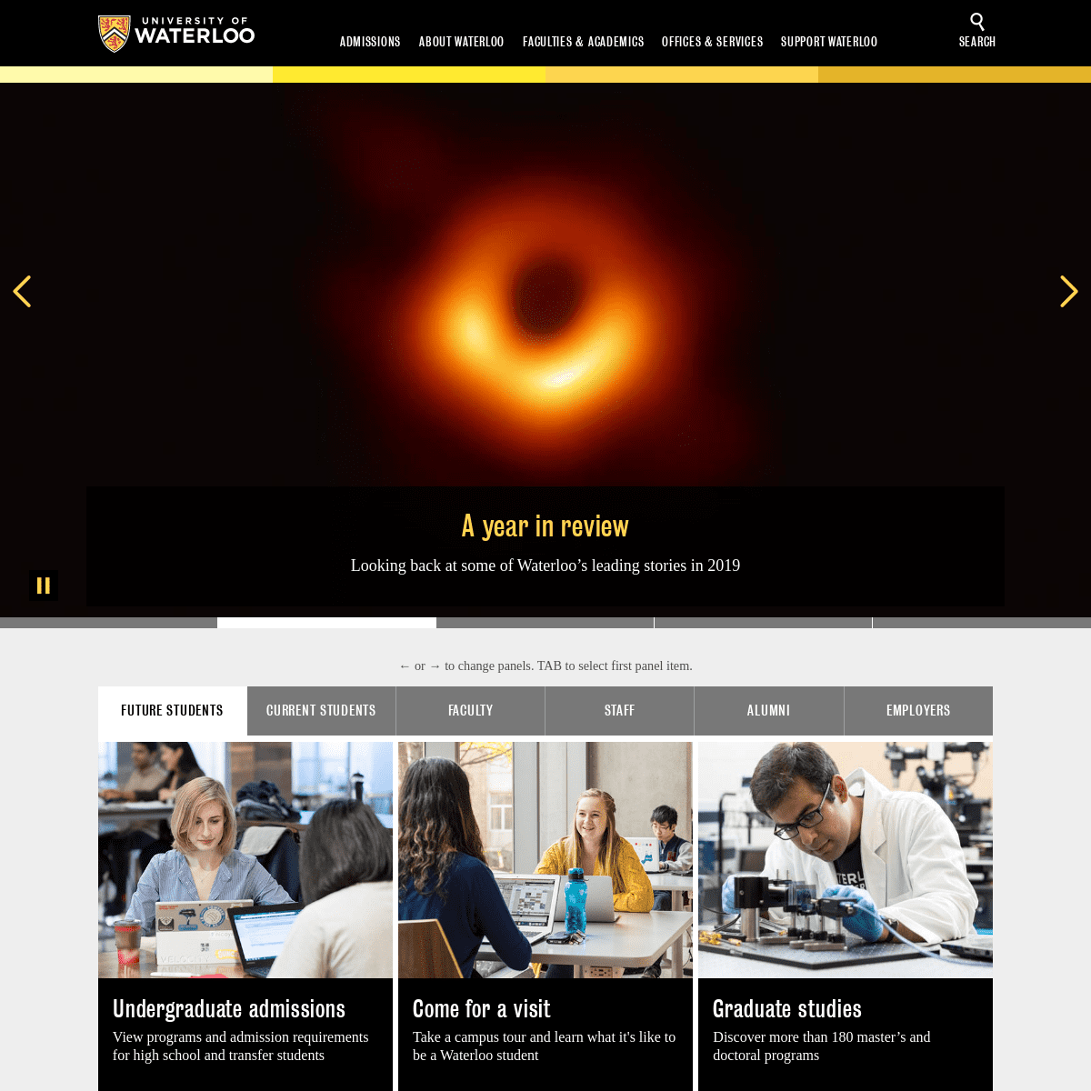 A complete backup of uwaterloo.ca