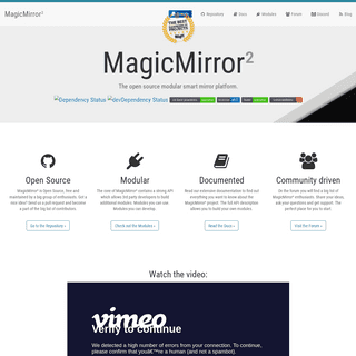 A complete backup of magicmirror.builders