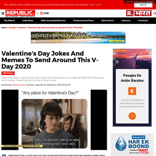 A complete backup of www.republicworld.com/lifestyle/festivals/valentines-day-2020-jokes-and-memes.html