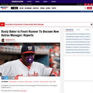 A complete backup of sportsradio610.radio.com/articles/dusty-baker-is-front-runner-to-become-new-astros-manager