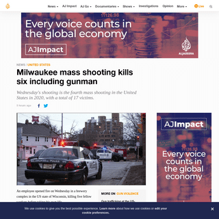 A complete backup of www.aljazeera.com/news/2020/02/multiple-people-reportedly-killed-wisconsin-shooting-200226221303241.html