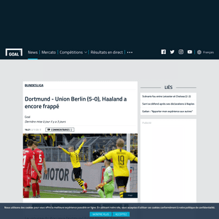 Dortmund - Union Berlin (5-0), Haaland a encore frappÃ© - Goal.com