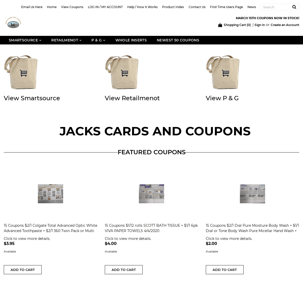 A complete backup of jackscardsandcoupons.com