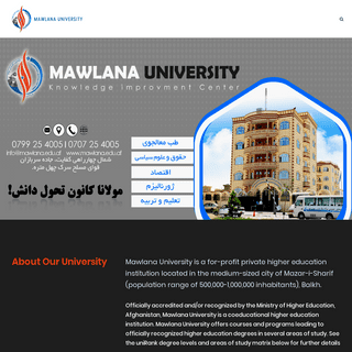 A complete backup of mawlana.edu.af