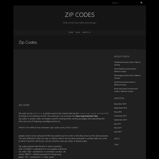 A complete backup of zipcodespostal.com