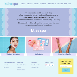 A complete backup of blissspa.com