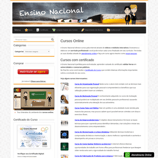 Ensino Nacional - Cursos Online com Certificado