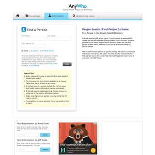 White Pages - People Finder - AnyWho