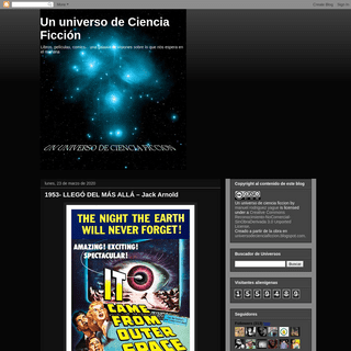 A complete backup of universodecienciaficcion.blogspot.com