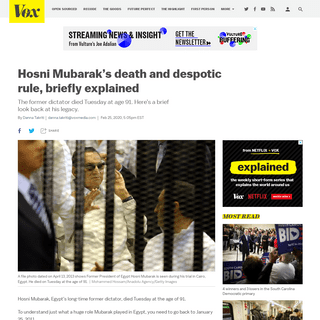 A complete backup of www.vox.com/world/2020/2/25/21152870/hosni-mubarak-death-despotic-rule-explained