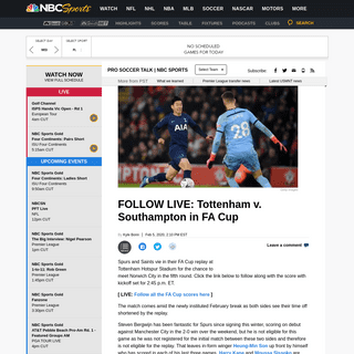 A complete backup of soccer.nbcsports.com/2020/02/05/follow-live-tottenham-v-southampton-in-fa-cup/