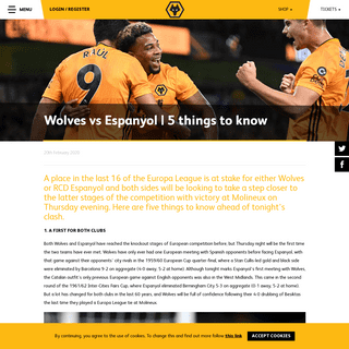 A complete backup of www.wolves.co.uk/news/first-team/20200220-wolves-vs-espanyol-5-things-to-know/