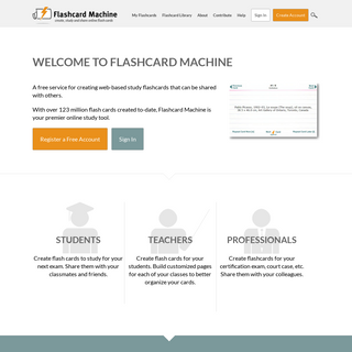 A complete backup of flashcardmachine.com