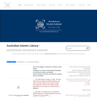 A complete backup of australianislamiclibrary.org
