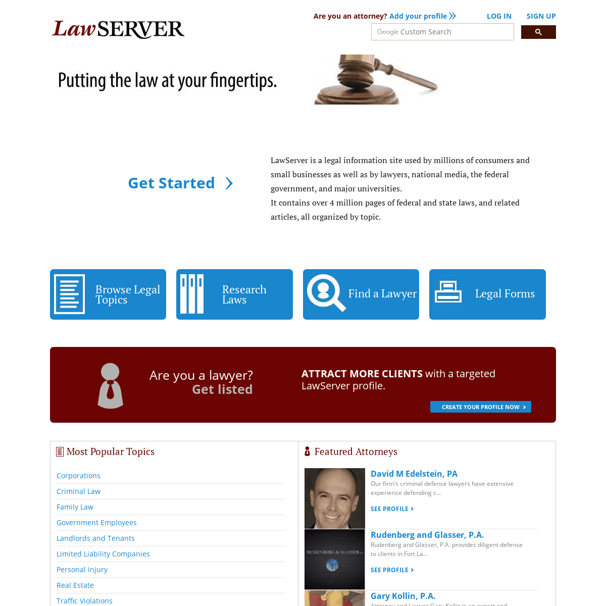 A complete backup of lawserver.com