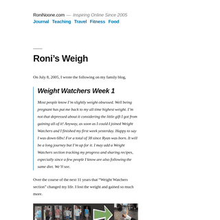 A complete backup of ronisweigh.com