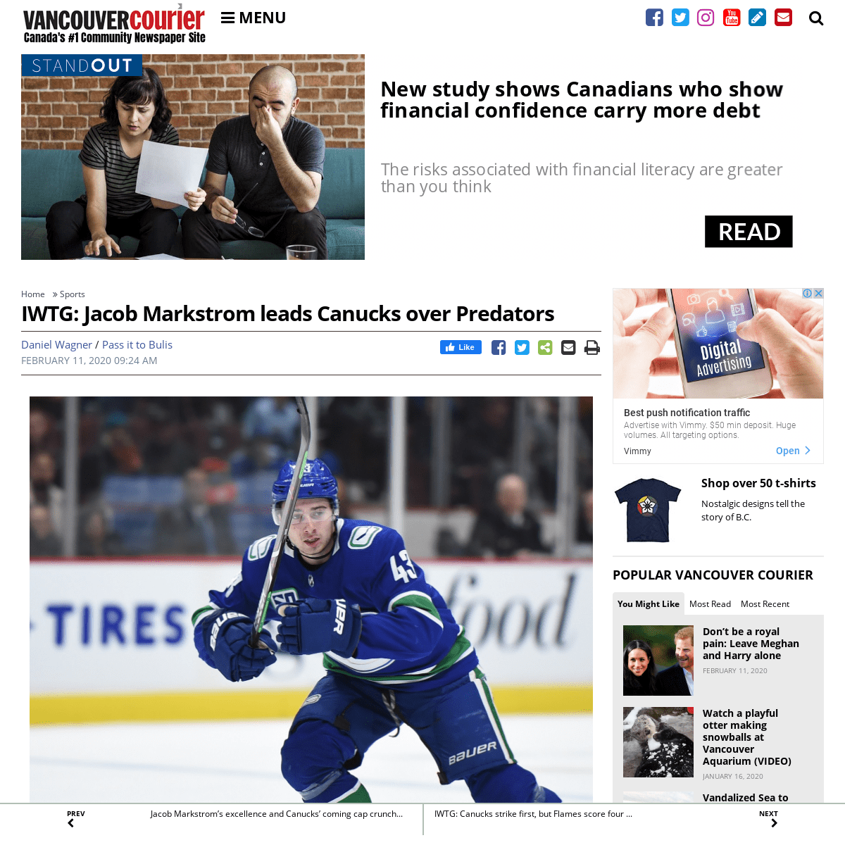 A complete backup of www.vancourier.com/sports/iwtg-jacob-markstrom-leads-canucks-over-predators-1.24073449