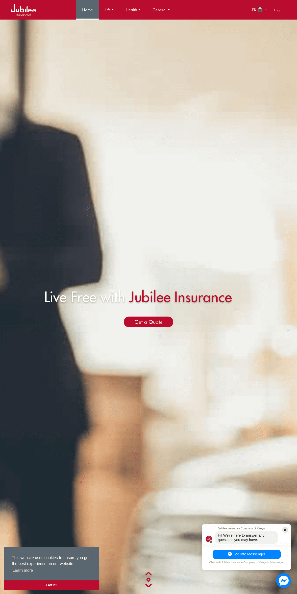 A complete backup of jubileeinsurance.com