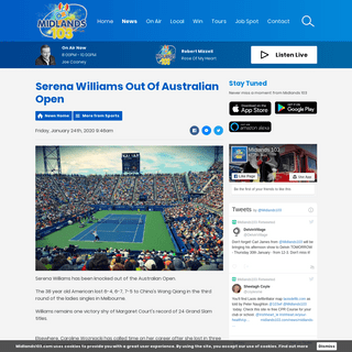 A complete backup of www.midlands103.com/news/sports/serena-williams-out-of-australian-open/