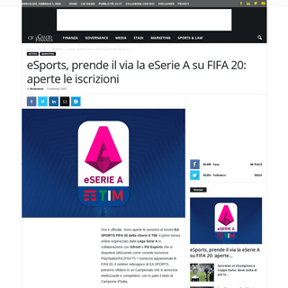A complete backup of www.calcioefinanza.it/2020/02/05/esports-prende-il-via-la-eserie-a-tim-su-fifa-20/