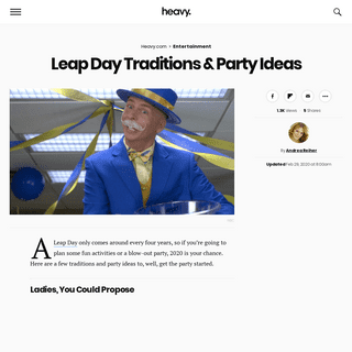 A complete backup of heavy.com/entertainment/2020/02/leap-day-traditions-party-ideas/